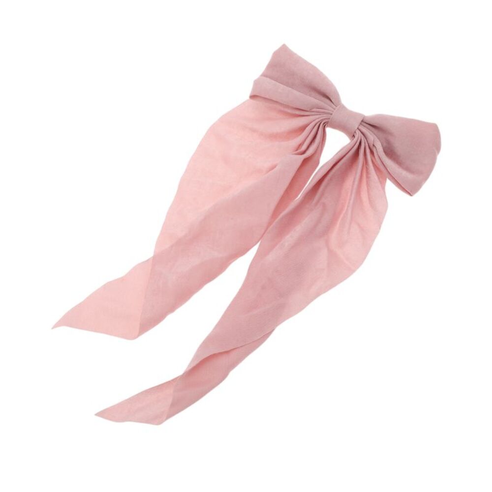 Bow Ribbon Duckbill Hair Clips Hairdo Clip Pink